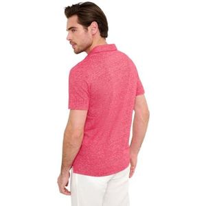 BRAX Heren Style Pejo Linen Cotton Polo Shirt Poloshirt, signal red, XL