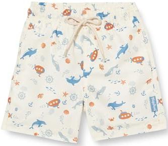 Playshoes - Kinder Beach-Short - Ecru - Meeresfreunde