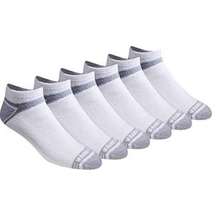 Eddie Bauer Men's Socks Dura Dri Moisture Control Low Cut Multipack Sokken voor heren, wit (6 paar)., Large