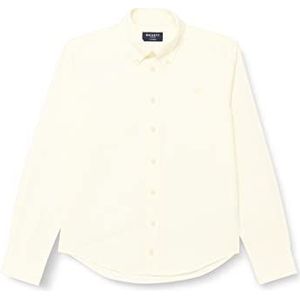 Hackett London Oxford Str Washed overhemd voor jongens, Wit/Geel, 24 mois