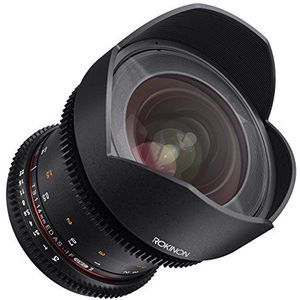Rokinon Cine DS 14 mm T3.1 ED AS IF UMC Full Frame Cine Wide Angle Lens voor Canon EF, Micro-Four-Thirds (MFT), zwart, full-size