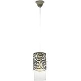 Eglo - Cardigan - Hanglamp - Bruin-Patina - Staal en Glas - 1 Lichtpunt