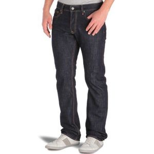 Japan Rags 611 Basic jeans, recht en ongelakt, voor heren - blauw - 40