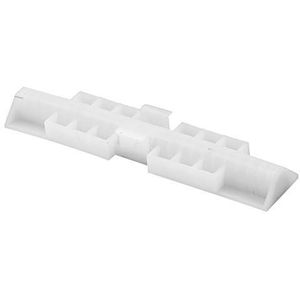 PRIME-LINE MP6539 Bi-Fold Deur Slide Guide, Nylon, Wit, 2 Pack