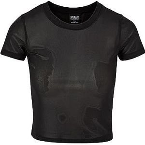 Urban Classics Dames Dames Short Mesh Tee T-Shirt, zwart, 5XL