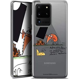 Caseink Beschermhoes voor Samsung Galaxy S20 Ultra (6.9) [officieel gelicentieerd product Collector Les Shadoks® Design Le Travail - zacht - ultradun]