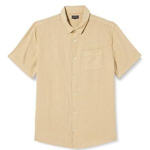 Armor Lux Shirt met korte mouwen, comfort, eenvoudige kraag, beige E23, XXL heren, beige E23, XXL