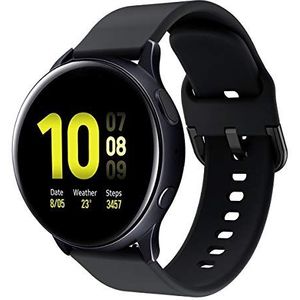 SPGUARD Galaxy Watch armband compatibel met Samsung Galaxy Watch 5/5 pro/4/3 41 mm/Classi/Active2 40 mm armband/Active 2 44 mm/Galaxy Watch 42 mm/Gear sportarmband, zachte siliconen horlogeband, zwart