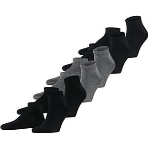 FALKE Heren Korte sokken Happy 6-Pack M SN Katoen Kort eenkleurig Multipack 6 Paren, Veelkleurig (Sortiment 0010), 43-46