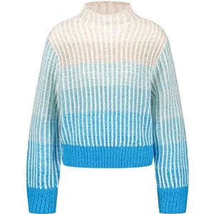 Taifun Dames 272033-15407 Pullover Electric Blue Patroon, 42