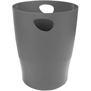 Exacompta Ref. 45307D - 1 prullenbak met handgrepen ECOBIN - grote inhoud 15 liter - afmetingen 26,3 x 26,3 x 33,5 cm