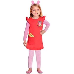(9905929) Child Girls Peppa Pig Red Dress Costume (4-6yr)