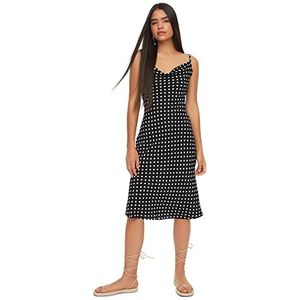 Trendyol Hangende jurk voor dames, zwart, maat 34