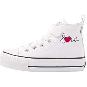 British Knights Kaya Mid Sneakers voor meisjes, White Love, 28 EU