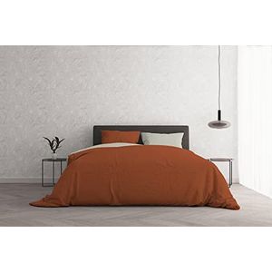 Beddengoedset Natural Color, Terra/Crème, tweepersoonsbed