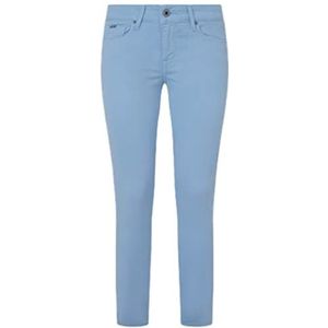 Pepe Jeans Soho Jeans Skinny Fit Mid Waist Denim voor dames, Blauw (Bay), 34W / 30L