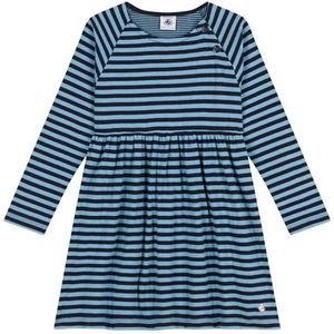 Petit Bateau Jurk ML SMO/AZ3A meisjes, smoking/azul, 4 Jaren