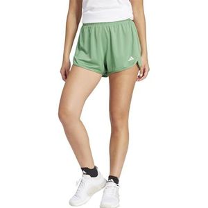 adidas Dames Pacer Essentials Knit High Rise korte shorts, M, 3 inch zwart, Zwart, M