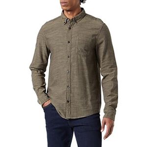 Q/S designed by Men's 2119119 hemd met lange mouwen, bruin, XXL