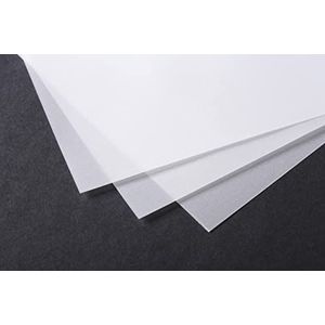 Clairefontaine 93953C - Map met 10 vellen transparant papier, DIN A1, 59 x 84 cm, 90 g, ideaal voor technische tekens, 1 verpakking extra transparant