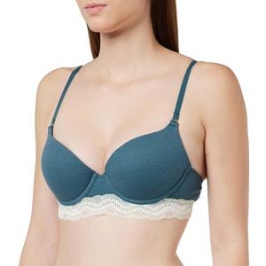 women'secret Gorgeous Push Up BH Katoen Groen Dames, Groen, M