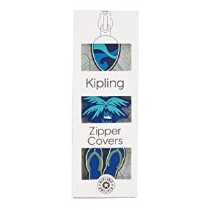 Kipling BTS PULLERS Mix, Reflecterende Karakter Zip Puller Covers, 00Surfer Palm, Surfer Palm, Eén maat, BTS TREKKERS MIX