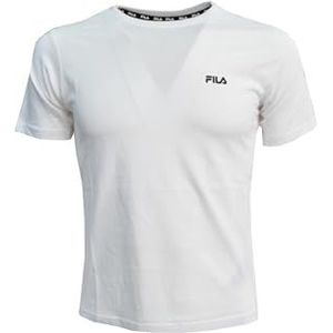 FILA Jongens BIOGRAD Graphic T-shirt, helder wit, 170/176, wit (bright white), 170/176 cm