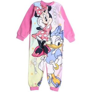 Minnie fleece jumpsuit, gezellige winterkleding voor baby's met Minnie Mouse-ontwerp, Roze, 6 Jaren