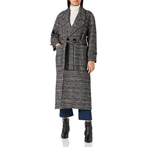 Sisley Womens Coat 2EOKLN01L Trenchcoat, Black and White 901, 40