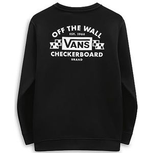 Vans Workshop Crew Sweatshirt voor kinderen, uniseks, zwart, zwart, 8-10 Jaar