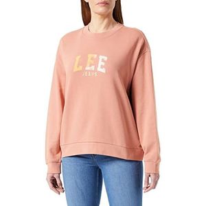 Lee Dames Varsity Crew sweatshirt, roest, X-Large, roest, XL