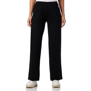 Emporio Armani Dames Dames Loose Fit Pants Fluid Viscose Sweatpants, zwart, M