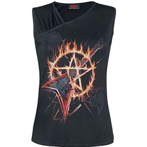 Spiral Hot Metal Top zwart XXL 95% viscose, 5% elastaan Everyday Goth, Gothic, Rock wear
