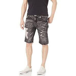 True Religion Heren Ricky Super T with Clean Hem Jeansshorts, Empire Dark, 30