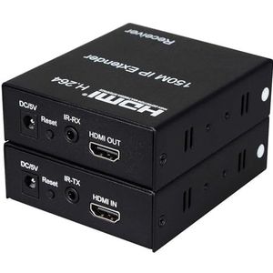 HDMI-extender via CAT5E/6-kabel tot 150 meter netwerkaansluiting via IP