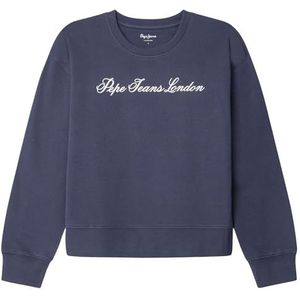 Pepe Jeans Dames W BASIC CREW Sweatshirt, Blauw (NAVY), S, Blauw (marine), S
