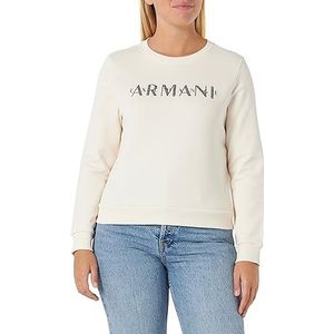 Emporio Armani French Terry Armani Studded Logo Pullover Sweatshirt Trainingspak Dames, Iso, M