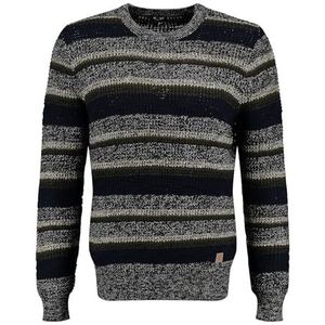 Pull - Blauw - Mengeling Van Stoffen - Regular Fit