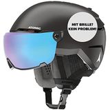 Atomic, Unisex-Skihelm, SAVOR VISOR STEREO, Gr. S (51-55 cm), Schwarz