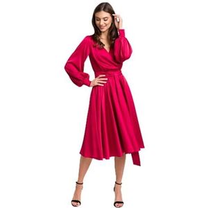 Swing Fashion Rode uitlopende midi-jurk Allison | maat 34, rood, 34