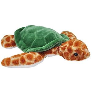 Wild Republic EcoKins Zeeschildpad knuffeldier, 30,5 cm, milieuvriendelijke cadeaus voor kinderen, pluche speelgoed, handgemaakt met 16 gerecyclede plastic waterflessen