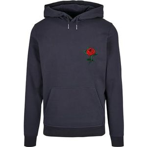 Mister Tee Heren Hoodies Rose Hoody, Regular Fit, L, Donkerblauw, L