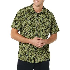 Amazon Essentials Heren standaard fit korte mouw twee-pocket utility shirt (voorheen Goodthreads), groene camouflageprint, XX-Large