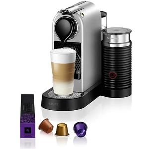 KRUPS Nespresso CitiZ&Milk XN761B koffiecupmachine, 19 bar, Inclusief Aeroccino, Melkopschuimer, Cappuccino's, Zilver
