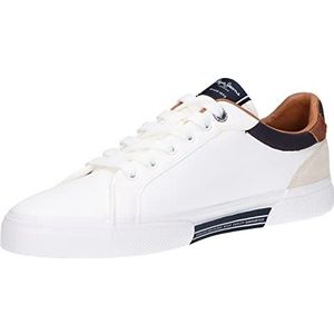 Pepe Jeans Kenton Court Sneakers voor heren, 800, wit, 42 EU