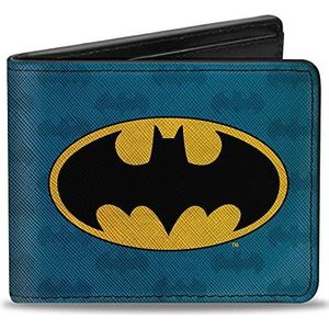Buckle-Down Uniseks volwassenen Bifold Wallet Batman dubbele vouwportemonnee, meerkleurig, eenheidsmaat, multicolor, Eén maat