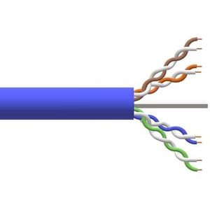 Connetto - Solide UTP-kabel voor netwerken van categorie 6 lszh awg24 van koperen draad 305 m klasse cpr cca kleur blauw