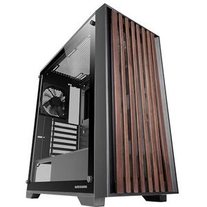 Mars Gaming - MC-WOOD - PC Behuizing - Hout - Metalen Structuur - Ultra-Stille Ventilator