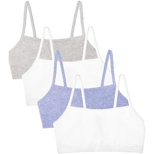 Fruit of the Loom Katoenen sportbeha met spaghettibandjes voor dames, de hele dag comfort en gemakkelijke beweging, voordeelpakketten, 34