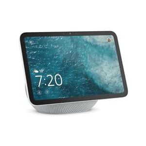 Amazon Echo Show 8 (nieuwste generatie), kleurrijk HD-scherm van 8,7 inch met ruimtelijke audio en Alexa, Gletsjerwit